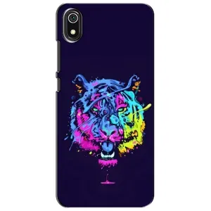 Силиконовый бампер с картинкой животных для Xiaomi Redmi 7A (Тигр-Арт)