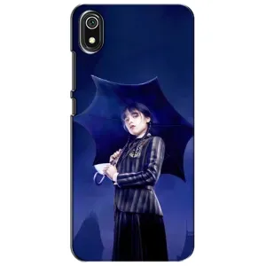 Чохол з картинкою Венсдей на Xiaomi Redmi 7A (Венсдей з парасолькою)