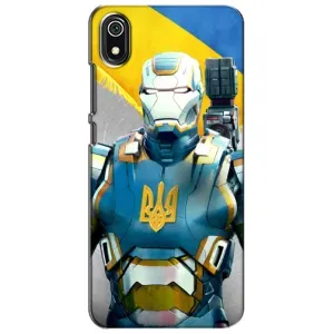 Силиконовый Чехол на Xiaomi Redmi 7A (Я-Украина) (Украинский робокоп)