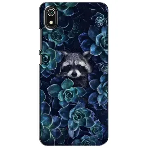 Силиконовый Чехол с Енотами на Xiaomi Redmi 7A (В цветах)