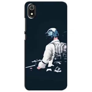 Силиконовый чехол с картинкой "Герой Pubg" на Xiaomi Redmi 7A (В экиперовке)