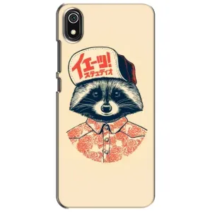 Силиконовый Чехол с Енотами на Xiaomi Redmi 7A (В кепчику)