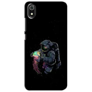 Силиконовый Чехол с принтом "Космонавты" на Xiaomi Redmi 7A (В руках земля)