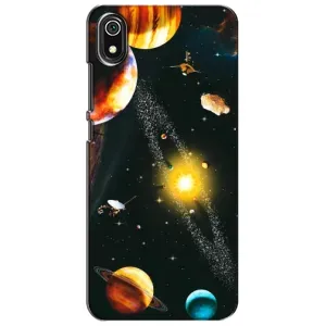 Чехол (ТПУ) с планетами на Xiaomi Redmi 7A (Вид с космоса)