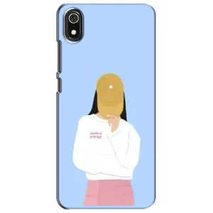 Силиконовый Чехол на Xiaomi Redmi 7A с картинкой Стильных Девушек (Желтая кепка)