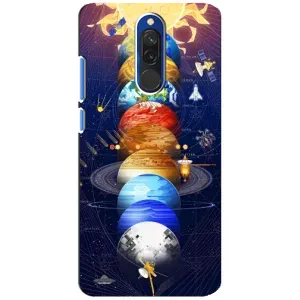 Чехол (ТПУ) с планетами на Xiaomi Redmi 8 (Арт планети)