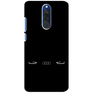Силиконовый бампер с картинкой машины на Xiaomi Redmi 8 (Силует Audi)