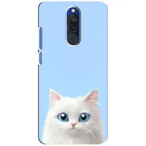 Чехол на тематику: Коты для Xiaomi Redmi 8 (Белый кот)