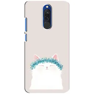 Чехол на тематику: Коты для Xiaomi Redmi 8 (Белый котик)