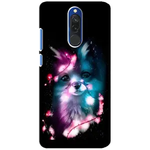 Чехол с Лисичкой для Xiaomi Redmi 8 (Черная Лиса)