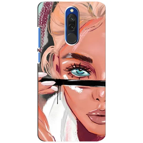 Чехол с рисунком «Девушка и ресницы» для Xiaomi Redmi 8 Чехол с рисунком «Девушка и ресницы» для Xiaomi Redmi 8