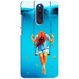Чохол Стильні дівчата на Xiaomi Redmi 8 (Дівчина на гойдалці)