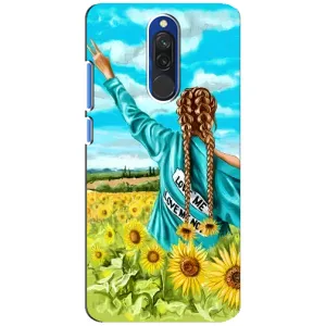 Чохол Стильні дівчата на Xiaomi Redmi 8 (Дівчина на полі)
