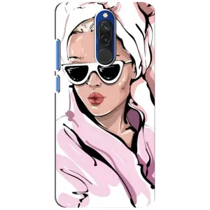 Чохол з картинкою Модні Дівчата Xiaomi Redmi 8 (Дівчина в халаті)