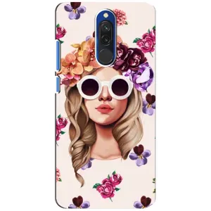 Чохол з картинкою Модні Дівчата Xiaomi Redmi 8 (Дівчина в окулярах)