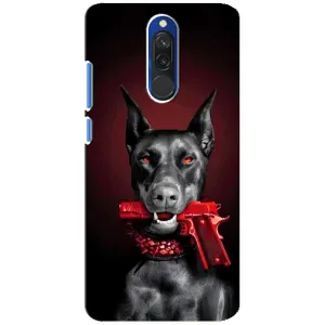 Чехол ДОБЕРМАН для Xiaomi Redmi 8 (Доберман злой)