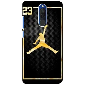 Силиконовый Чехол Nike Air Jordan на Редми 8 (Джордан 23)