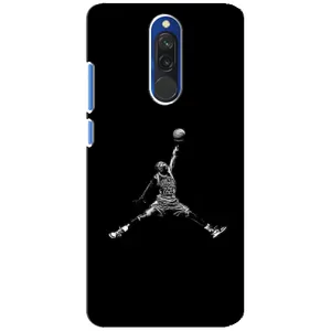Силиконовый Чехол Nike Air Jordan на Редми 8 (Джордан)