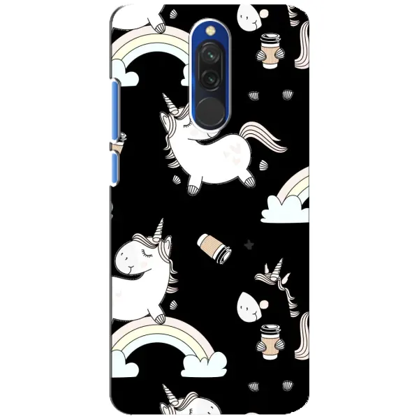 Чехол с рисунком «Единорог с кофе» для Xiaomi Redmi 8 Чехол с рисунком «Единорог с кофе» для Xiaomi Redmi 8