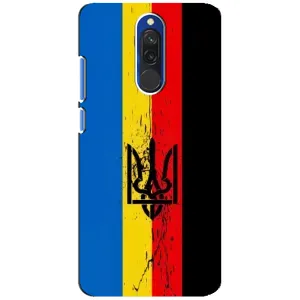 Чехлы УПА (Красно-Чёрный) на Xiaomi Redmi 8 (Флаг УПА)