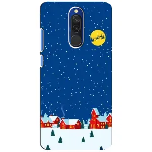 Силіконовий бампер на різдво для Xiaomi Redmi 8 (Місто в снігу)