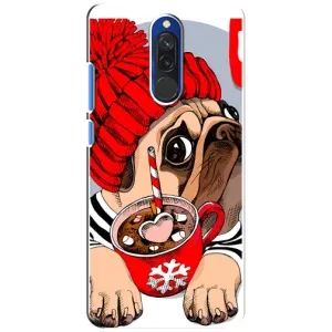 Бампер для Xiaomi Redmi 8 с картинкой "Песики" (Грустная собака)