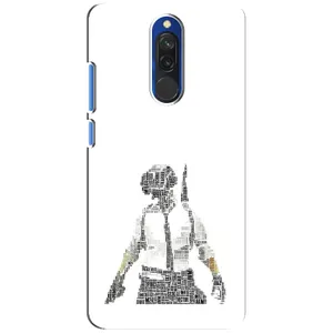 Силиконовый чехол с картинкой "Герой Pubg" на Xiaomi Redmi 8 (Из букв)