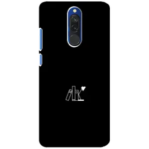 Чехол с картинками на черном фоне для Xiaomi Redmi 8 (Книжки)