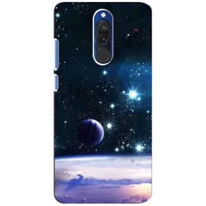 Чехол (ТПУ) с планетами на Xiaomi Redmi 8 (Космический вид)