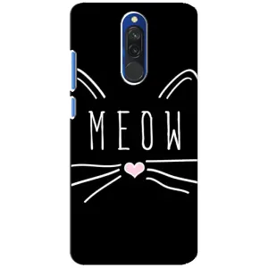 Бампер с изображением Котиков для Редми 8 (КОТИК MEOW)