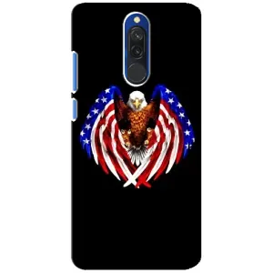 Чохол Прапор USA для Xiaomi Redmi 8 (Крила США)