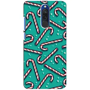 Силіконовий бампер на різдво для Xiaomi Redmi 8 (Льодяники)