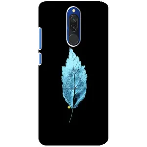 Чехол с картинками на черном фоне для Xiaomi Redmi 8 (Листочек)