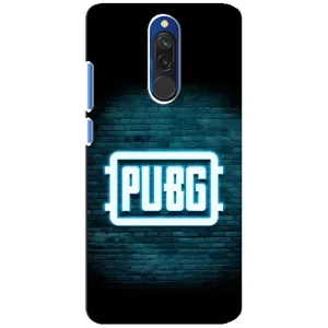 Чехол (TPU) с картинкой "Лого Пабг" на Редми 8 (Лого PUBG)