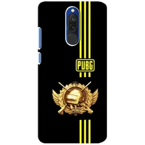 Чехол (TPU) с картинкой "Лого Пабг" на Редми 8 (Лого PUPG)