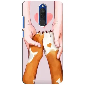 Чехол (ТПУ) Милые собачки для Xiaomi Redmi 8 (Любовь к собакам)