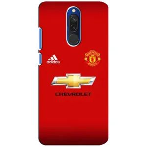 Силиконовые Чехлы принт Футбол на Xiaomi Redmi 8 (Man United)