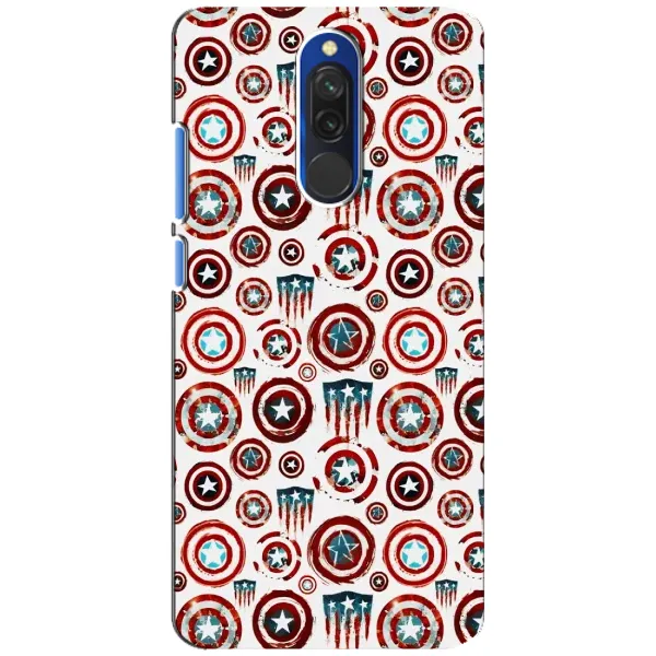 Чехол с рисунком «Марвел щиты» для Xiaomi Redmi 8 Чехол с рисунком «Марвел щиты» для Xiaomi Redmi 8