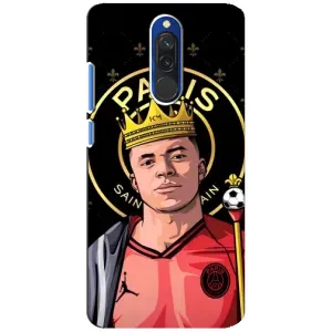 Чохол (TPU) з Футболістом на Xiaomi Redmi 8 (Mbappe King)