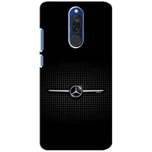 Силиконовый бампер с картинкой машины на Xiaomi Redmi 8 (Mercedes)