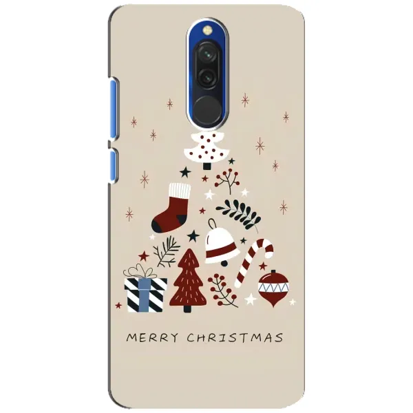 Чехол с рисунком «Merry Christmas» для Xiaomi Redmi 8 Чехол с рисунком «Merry Christmas» для Xiaomi Redmi 8