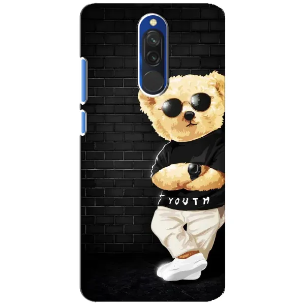 Чехол с рисунком «Мишка в очках» для Xiaomi Redmi 8