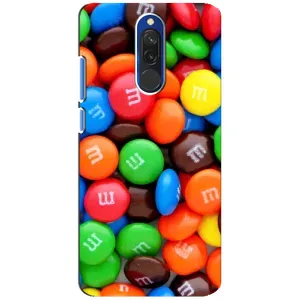 Чохол з зображенням смачної їжі для Xiaomi Redmi 8 (Різнокольорові M&M'S)