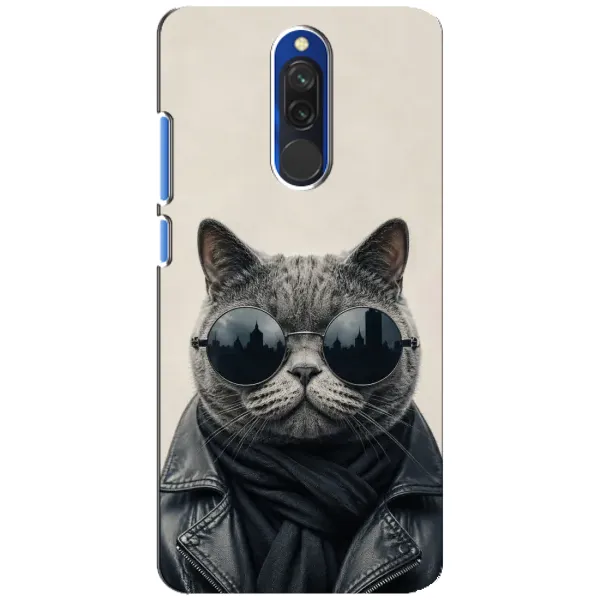 Чехол с рисунком «Модный кот» для Xiaomi Redmi 8 Чехол с рисунком «Модный кот» для Xiaomi Redmi 8