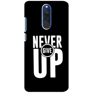 Силиконовый Чехол на Xiaomi Redmi 8 с картинкой Nike (Never Give UP)
