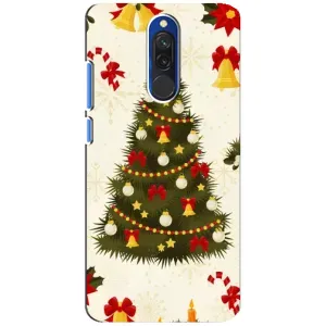 Чохол новорічна ялинка на Xiaomi Redmi 8 (Новорічний принт)
