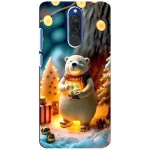 Чохли на Новий Рік Xiaomi Redmi 8 (Новорічний ведмедик)