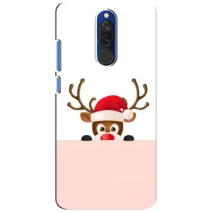 Чохол Санта Клаус для Xiaomi Redmi 8 (Оленя)