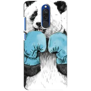 Чехлы с Пандами на Xiaomi Redmi 8 (Панда боксер)