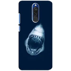 Силиконовый бампер с картинкой животных для Xiaomi Redmi 8 (Пасть Акулы)